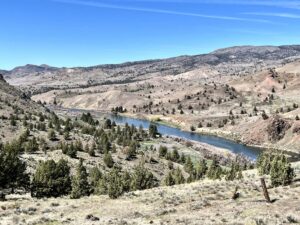 John Day river from the hills.