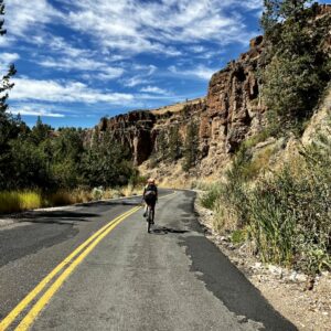 The basalt cliffs along Pony Butte road.