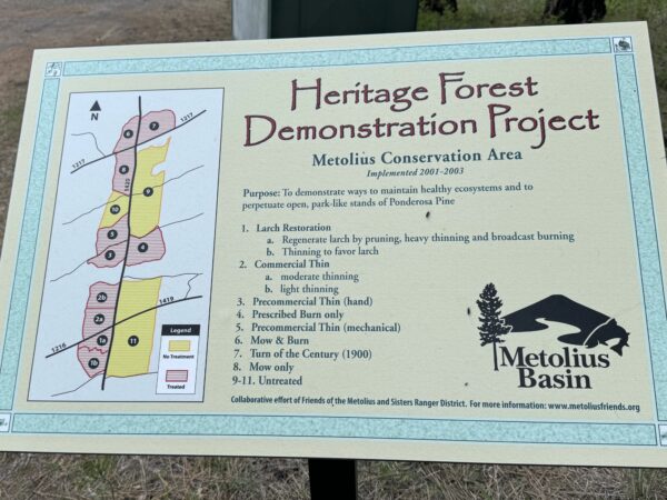 Heritage Forest Project Kiosk Sign