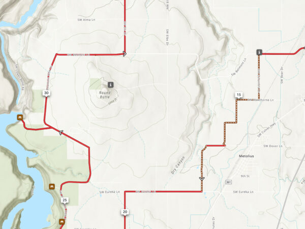 Map of Round Butte area