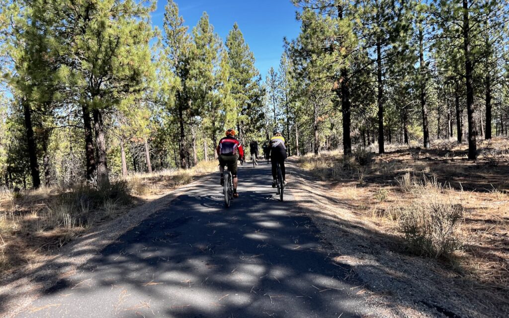 Paved bike path near welcome center.