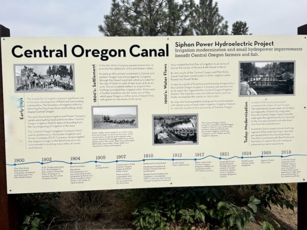Central Oregon Canal Kiosk