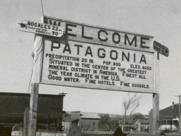 Historical Patagonia Town Sign