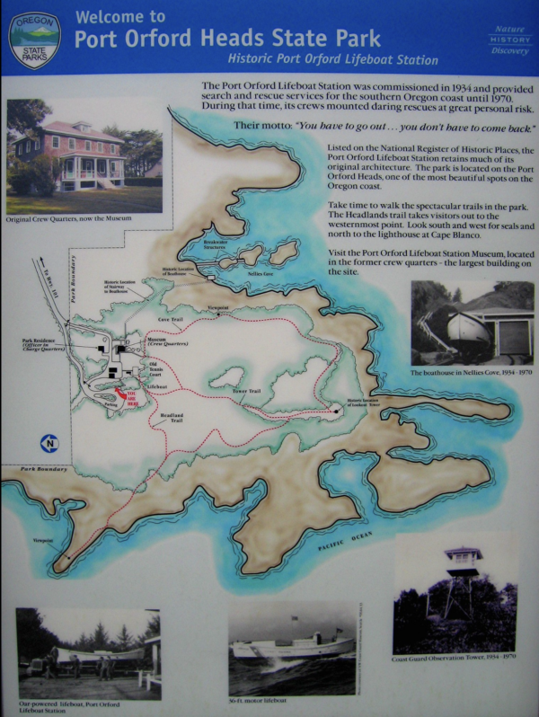 Port Orford Map