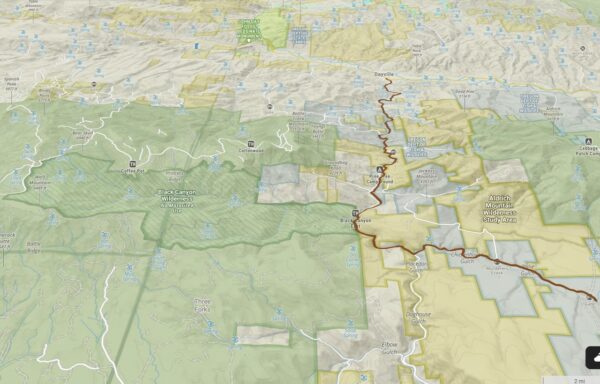 Black Canyon Wilderness Map