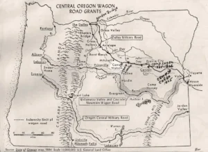 The Dalles Military Road Map