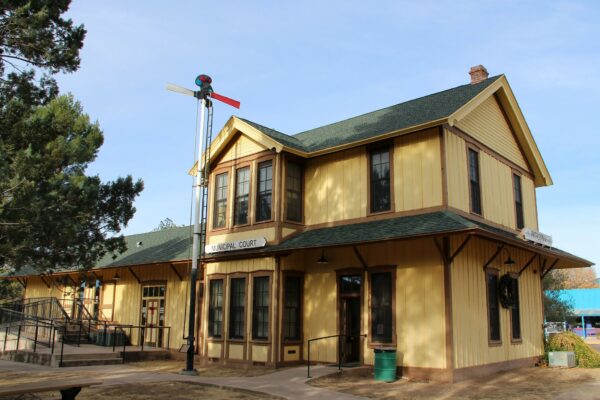 The old railroad depot in Patagonia.