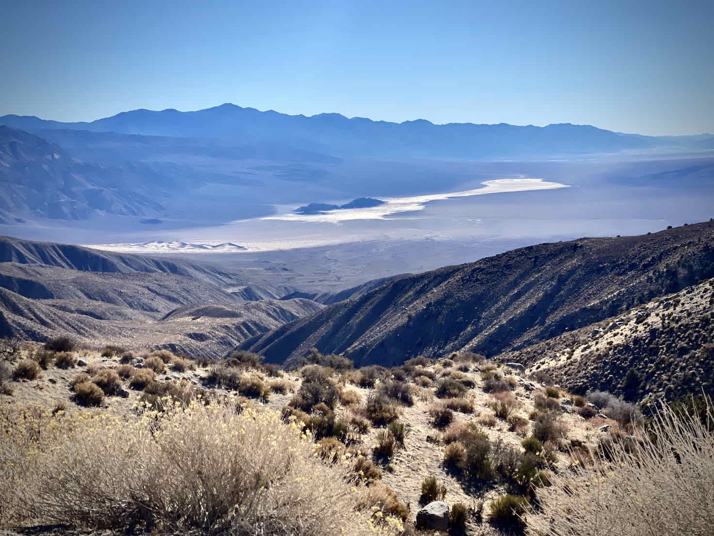 Panamint Valley from dirt road overlook.