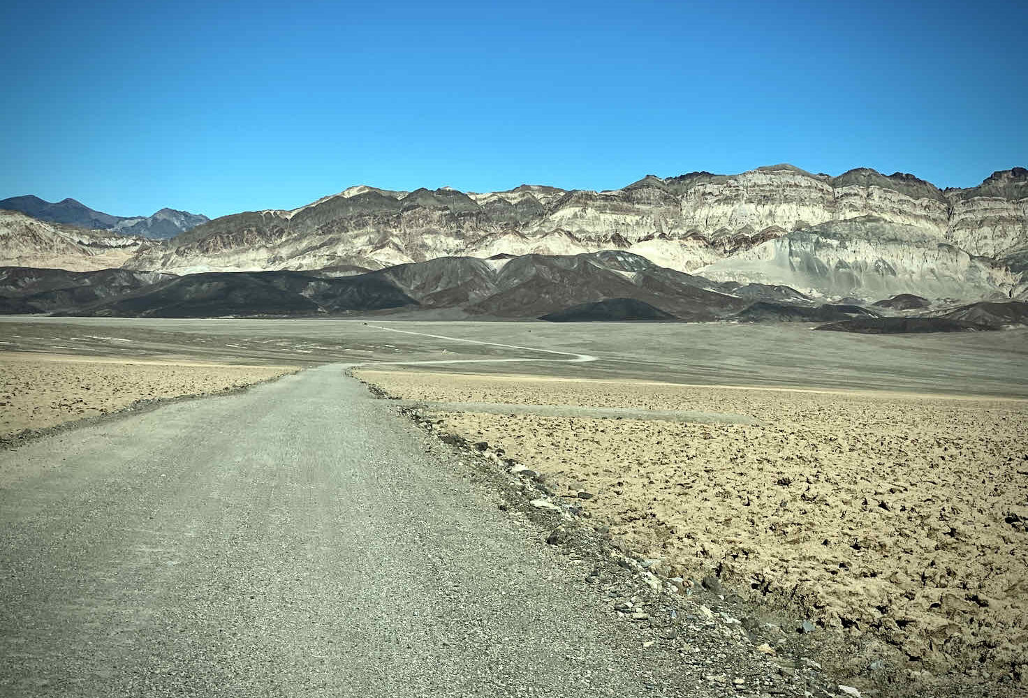Leading out of death valley california, gravel cycling