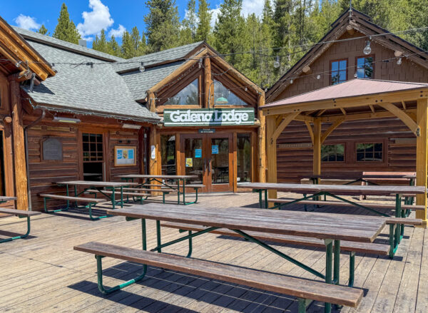 Galena Lodge, halfway through the Harriman Trail in Sawtooth National Forest.