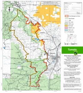 Winter Range Habitat - map. Deschutes National Forest