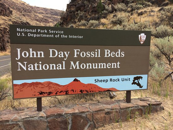 John Day Fossil Beds Sign