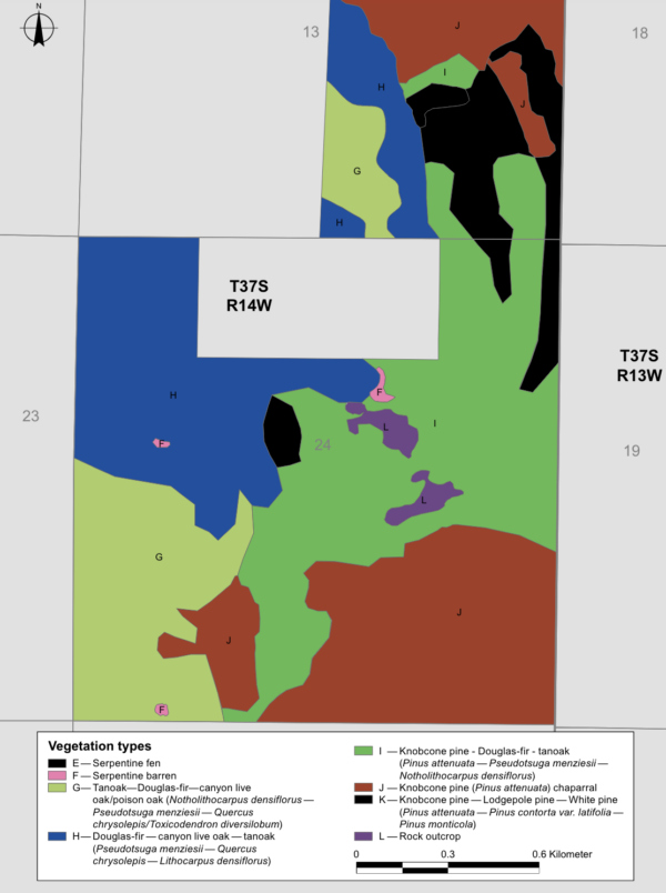 Hunter Creek Bog map