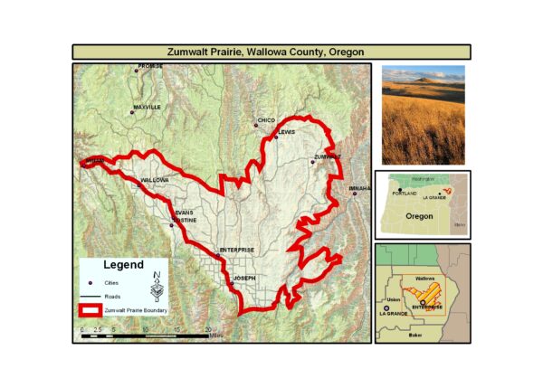 Zumwalt Prairie Map