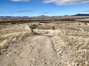 Desert road near Patagonia, AZ