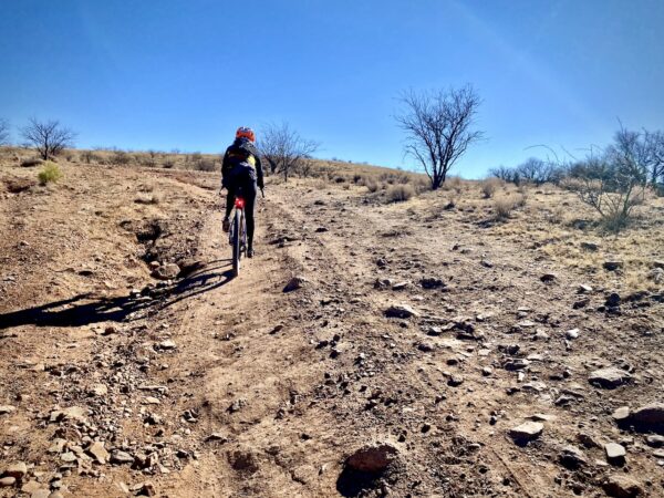 Rocky Riding in Desert