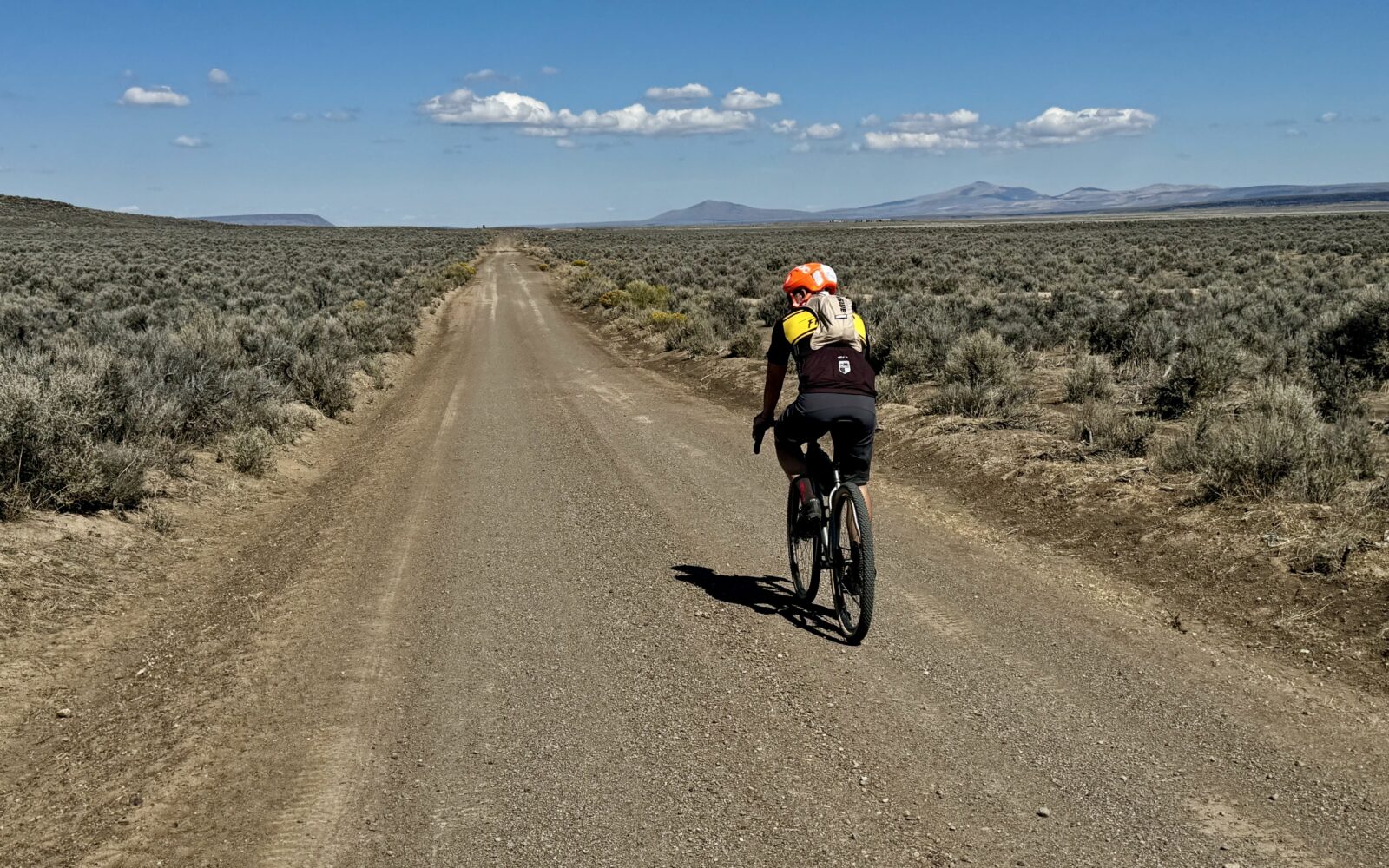 Riding gravel in the high desert.