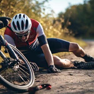 Injured Gravel Cyclist
